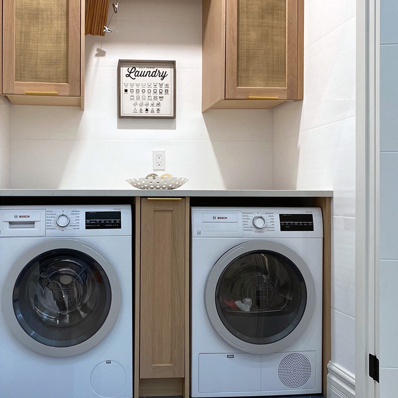 Laundry room with Trusscore wall panels